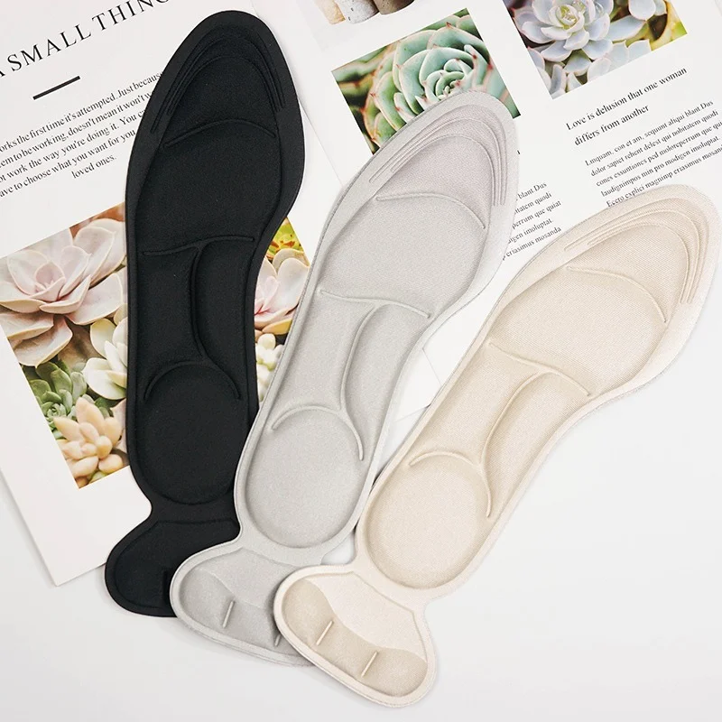 2pcs Insole Pad Inserts Heel Post Back Breathable Anti-slip for High Heel Shoe Insert Protector Shoes Insoles Memory Foam Insole