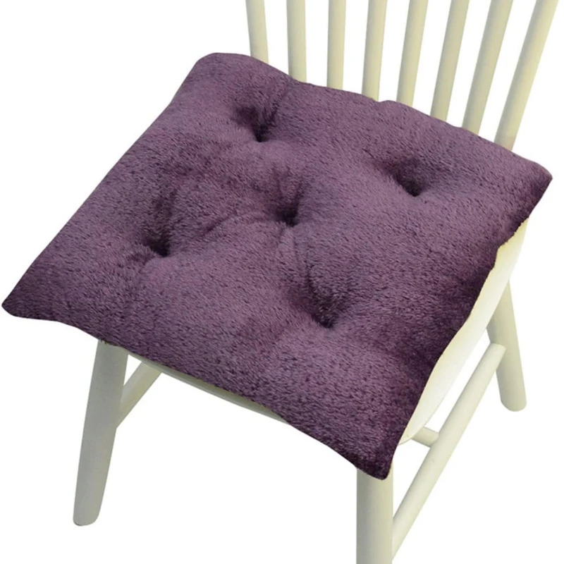 

Chair Stool Fart Cushion Thick Dining Chair Futon Arctic Warm Plush Chair Cushion on The Ground. (Purple)