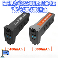 For ZLL 3/3+/3E SG906 Max2 Battery SG908 Max 7.6V 3400 / 5000 Mah Lipo Battery Max 26 30 Min Flight Time SG906 Pro2 Accessories