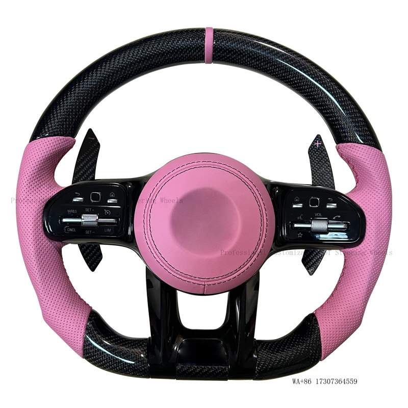 New Suitable for all Mercedes-Benz C-, E-, and SG-Class models, AMG carbon fiber steering wheel assembly modification