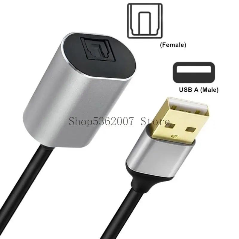 USB A TO Sound Adapter USB A ke SPDIF Konektor Konverter Digital Wanita untuk Komputer Laptop Home Theatre Accessories 40JB