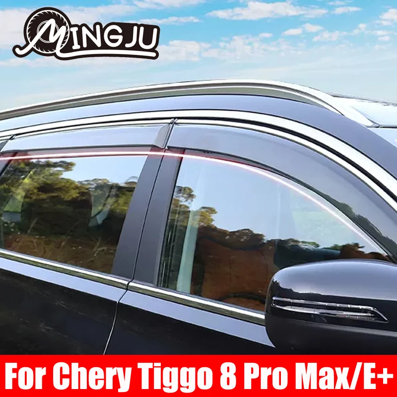 

For Chery Tiggo 8 Pro Max E+ 2022 2023 2024 Window Visor Awnings Shelters Vent Shades Sun Rain Deflector Guard Auto Accessories