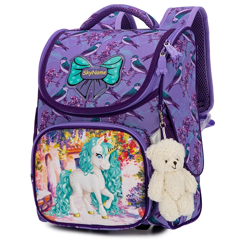 High Quality Brand School Bags For Girls Boys Cartoon Orthopedic  Backpack Children School Bags Kids Satchel Knapsack Mochila