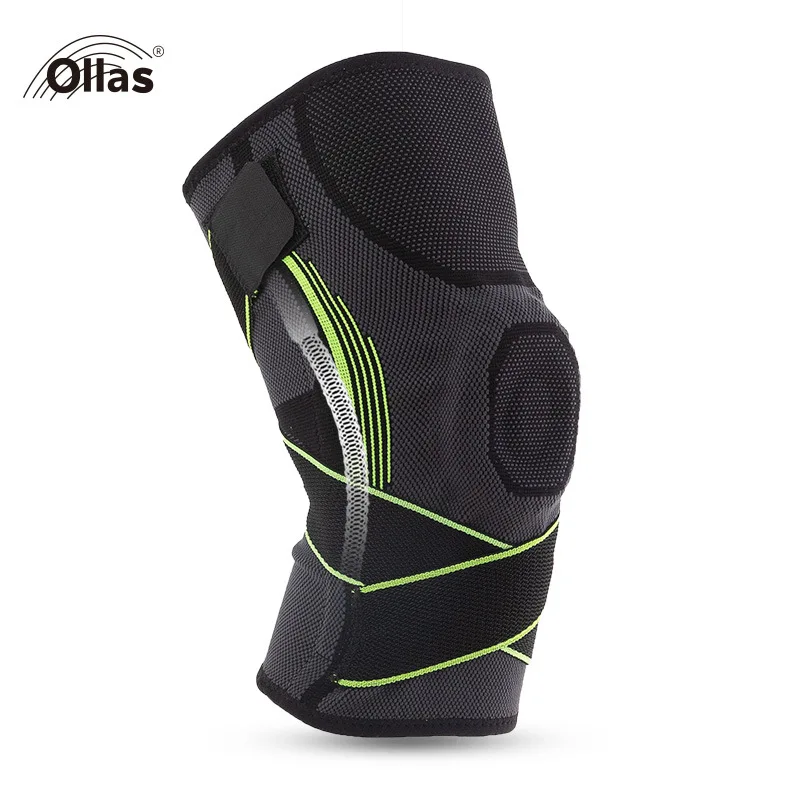 WW22 direct supply knee silicone spring support sports knee pads strap protection cross-border spot wholesale shock