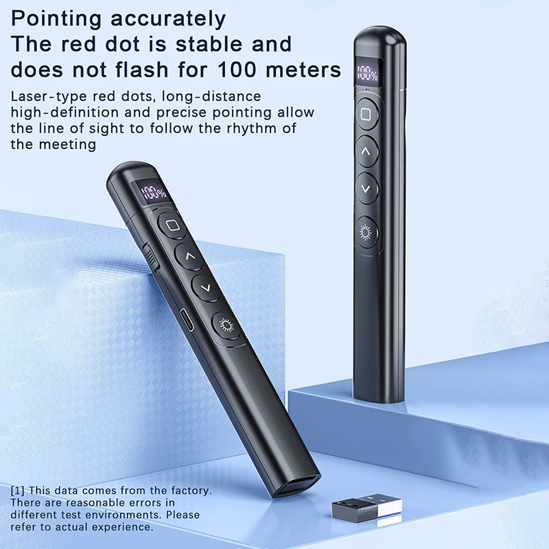 Chargeable PPT Remote Control Pen Increase Productivity Electronic Teaching Demonstration Presentation Laser Pointer Versatility