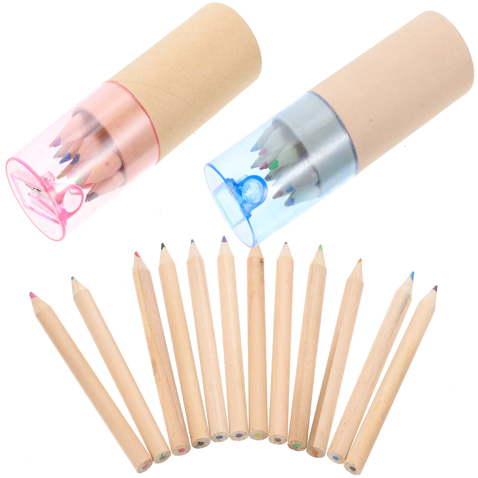 24 Pcs Colored Drawing Pencils Artist Portable Watercolor Lead Household Painting Wooden Practical Toddler