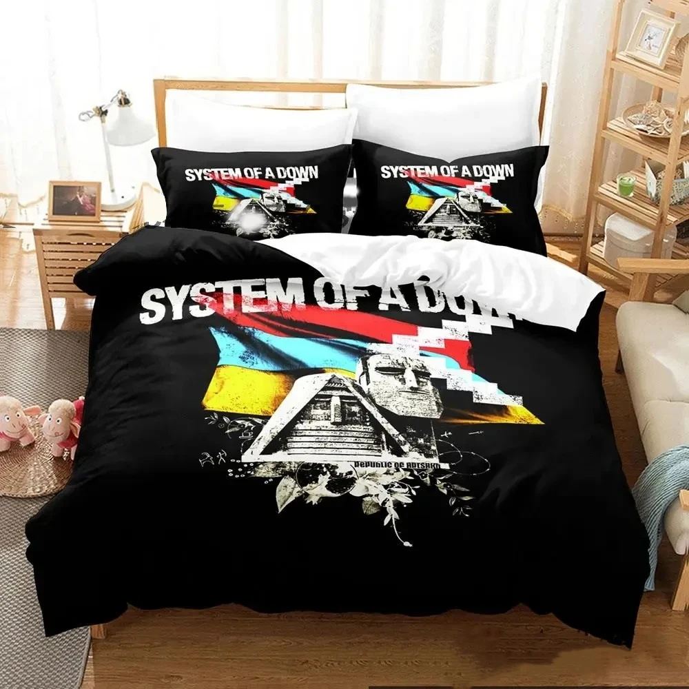 

3D Print System Of A Down Bedding Set Boys Girls Twin Queen King Size Duvet Cover Pillowcase Bed boys Adult Home Textileextile