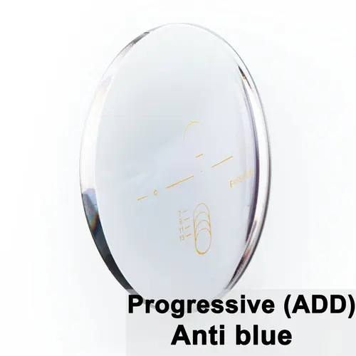 Imagen 2 del producto Personalizado un par de lentes ópticas multifocales progresivas y antiluz azul miopía presbicia resistente a los arañazos 1,56 1,61 1,67 índice