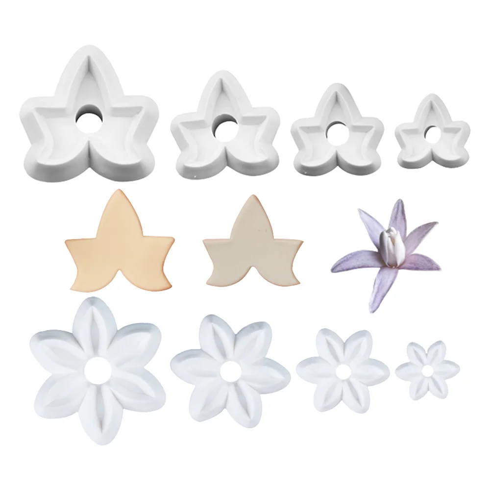 

2-узодочные фрезы для помадки и цветов, хлорофитум, листья комедия, фрезы для цветов яблоко, DIY фрезы для помадки, инструмент для декора торта