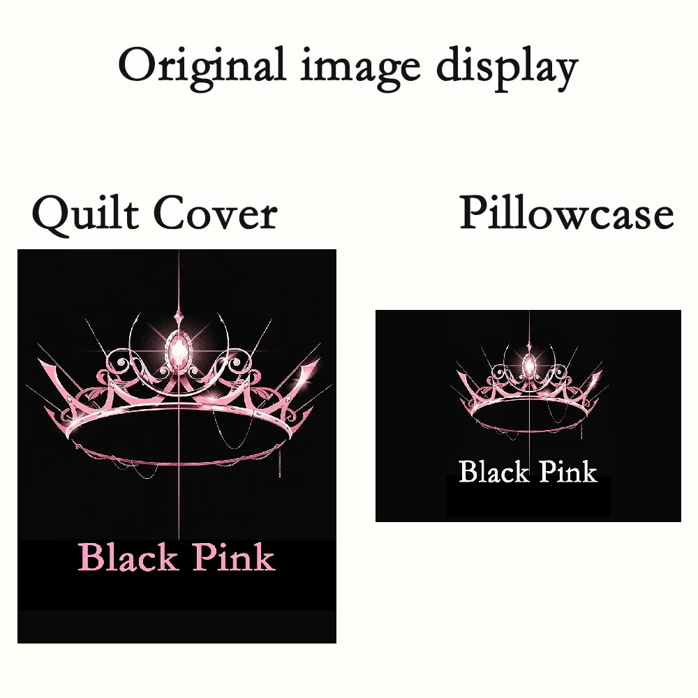 Cover Double Comforter Bedding Sets Bedding Set Duvet Cover Queen Comforter Sets Quilt Pillowcase Quilt Cover Set p-pink b-black