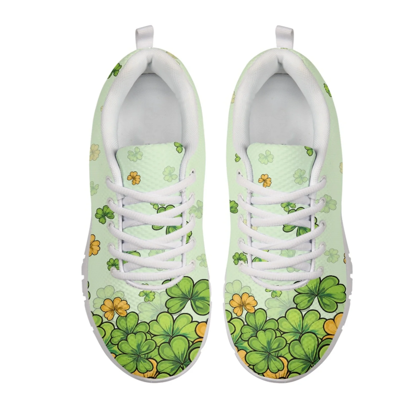 Coloranimal Four leaf Clover 2026 New Running Shoes for Women Mesh EVA Sole Running Walking Shoes Sports Gym Athletic Shoes