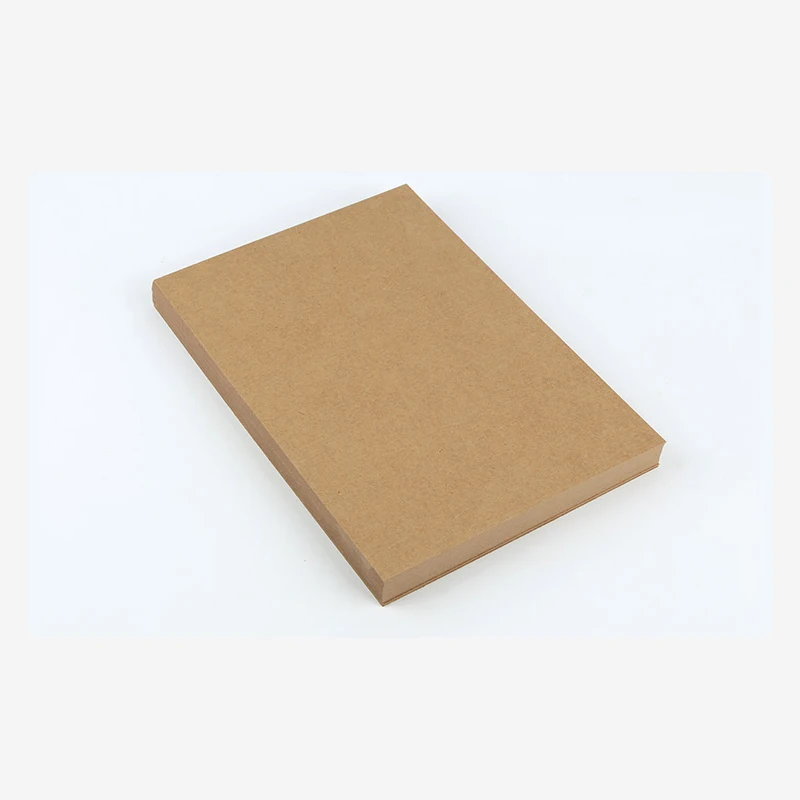 A4 Brown Kraft Paper DIY Hard Cover Box Layer Insert Drawing Hand Made Novelty Greeting Card Tag