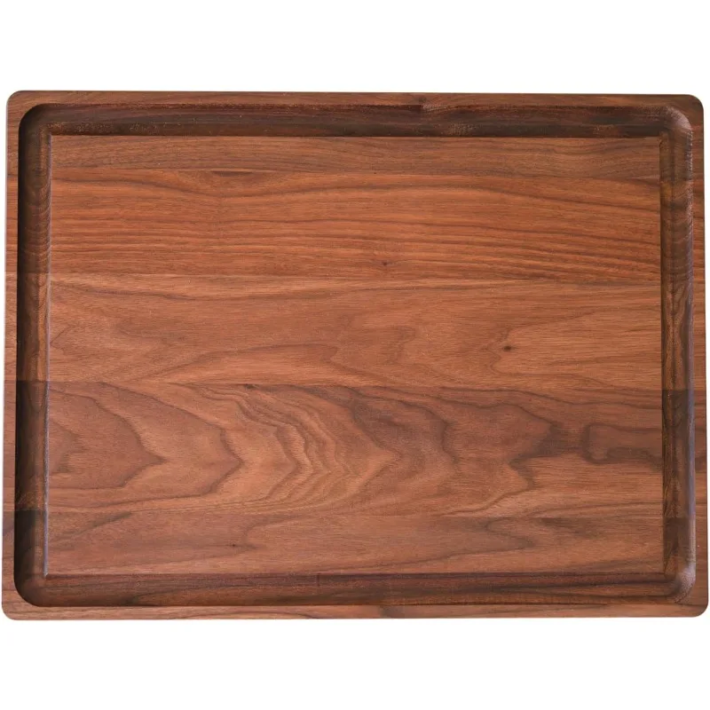 

Made in the USA - Extra Large Walnut Cutting Board - Reversible with Juice Slot (Walnut, 24" x 18" x 1")