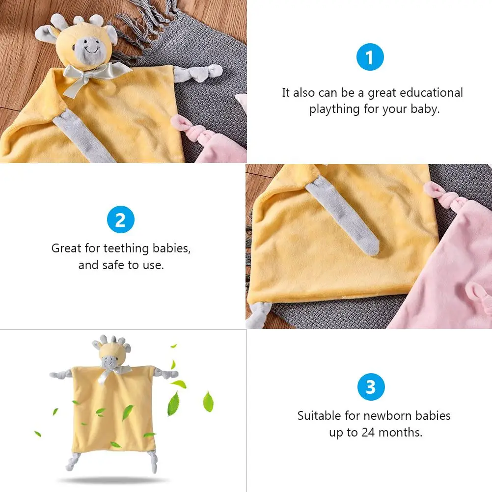 

Sweat Towel Saliva Teething Baby for Cartoon Bib Bite Drool Crystal Velvet Lovely