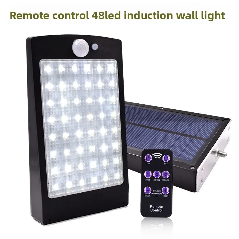 

Solar Garden Lamp Model Remote Control Solar Outdoor Light Landscape Courtyard Rural Outdoor Waterproof Wall Light Rural Small