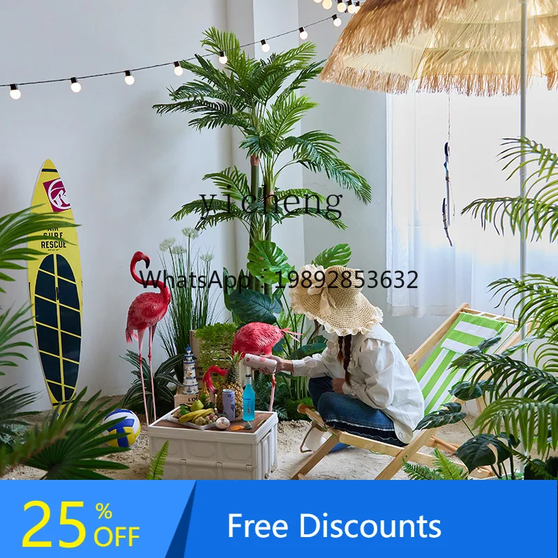 

AA camping wind landscaping beach simulation green plants outdoor indoor landscape window decoration scene fairy garden
