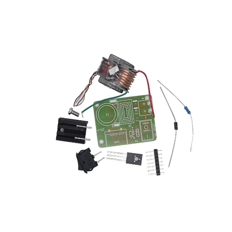 15kV Hochfrequenz Gleichstrom Hochspannung Lichtbogen Zünd generator Wechsel richter Boost Step Up 3,7 DIY Kit U Core Transformator Suite V