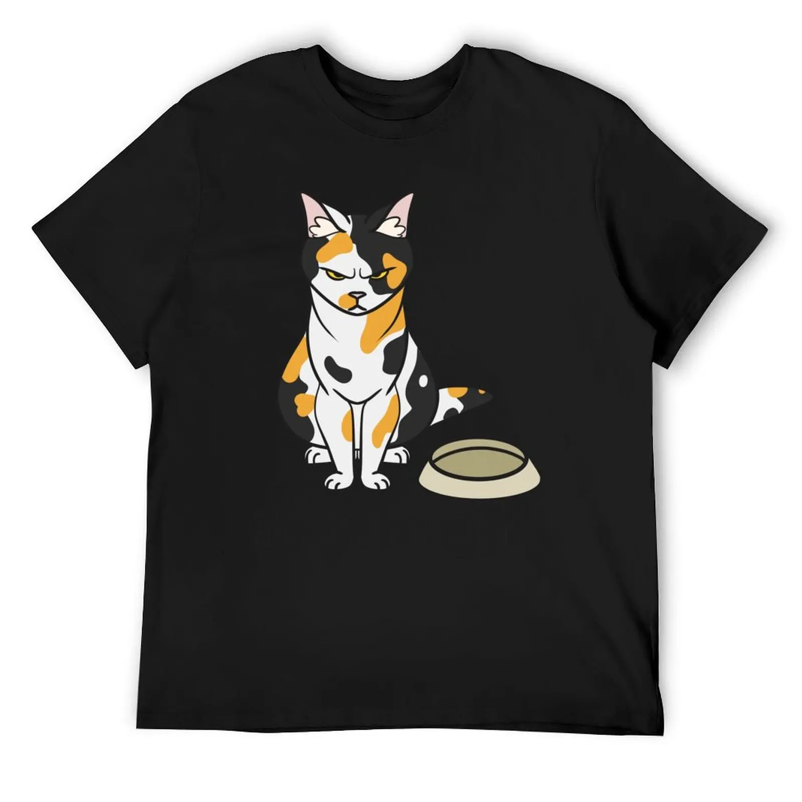 Always Hangry Calico Cat Angry Simple Minimalist T-Shirt anime figures custom shirt men workout shirt