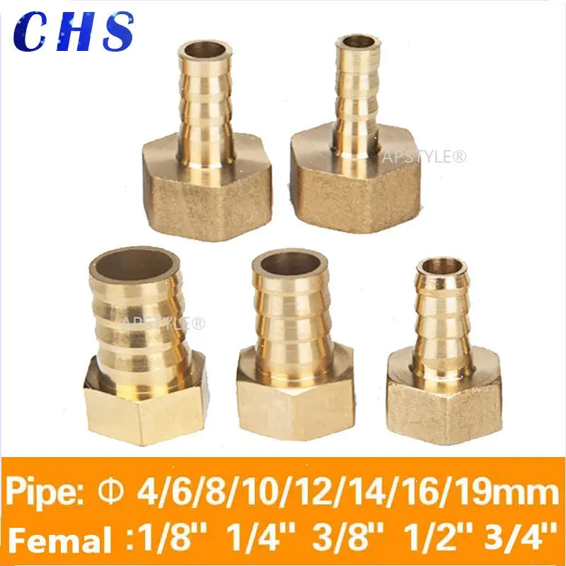 Brass Hose Fitting 6/8/10/12/14/16/19mm Barb Tail 1/8