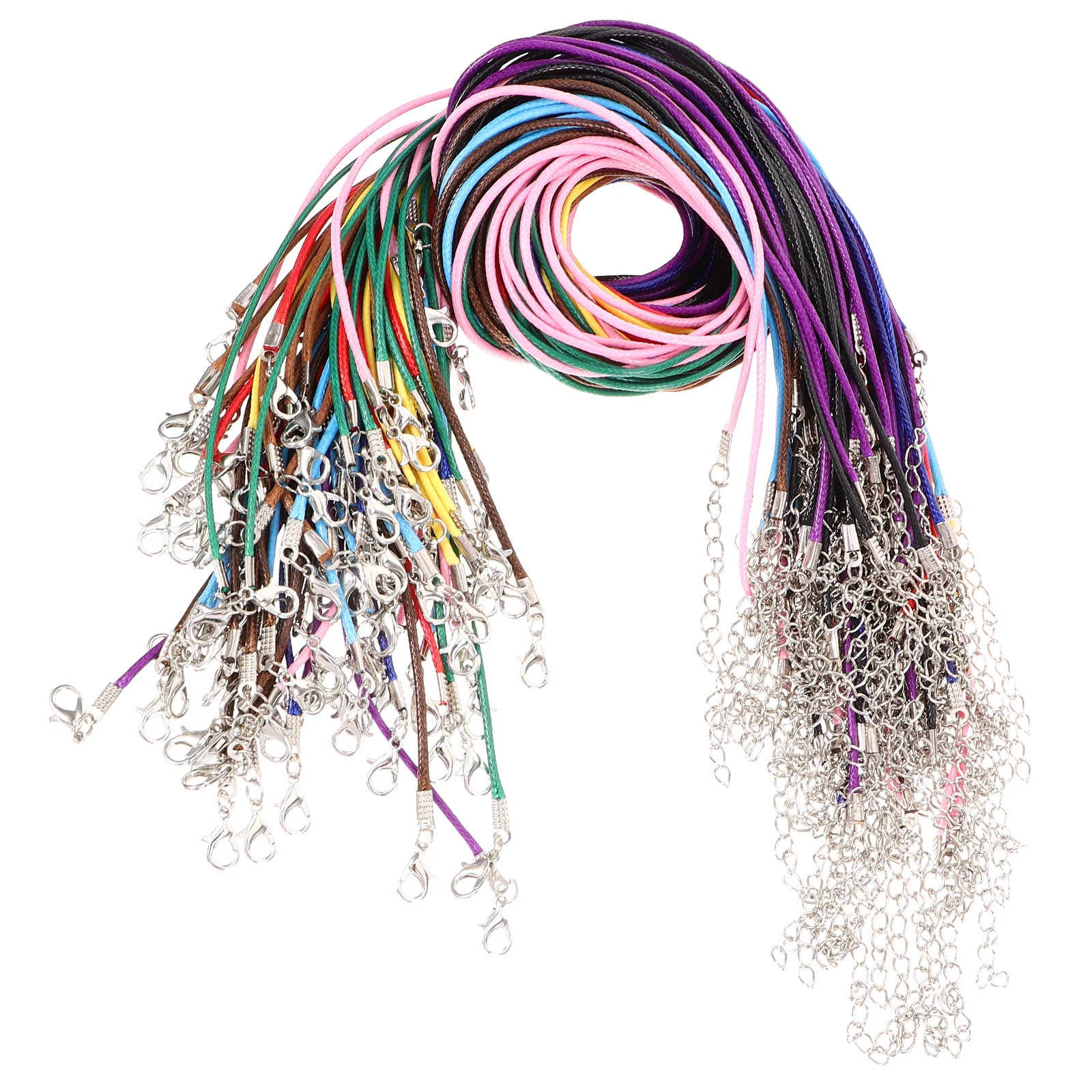 

100Pcs Necklace Making Cord Material Simple Design Highlight Pendant Elegance Multi-Function Jewelry Crafting Supplies