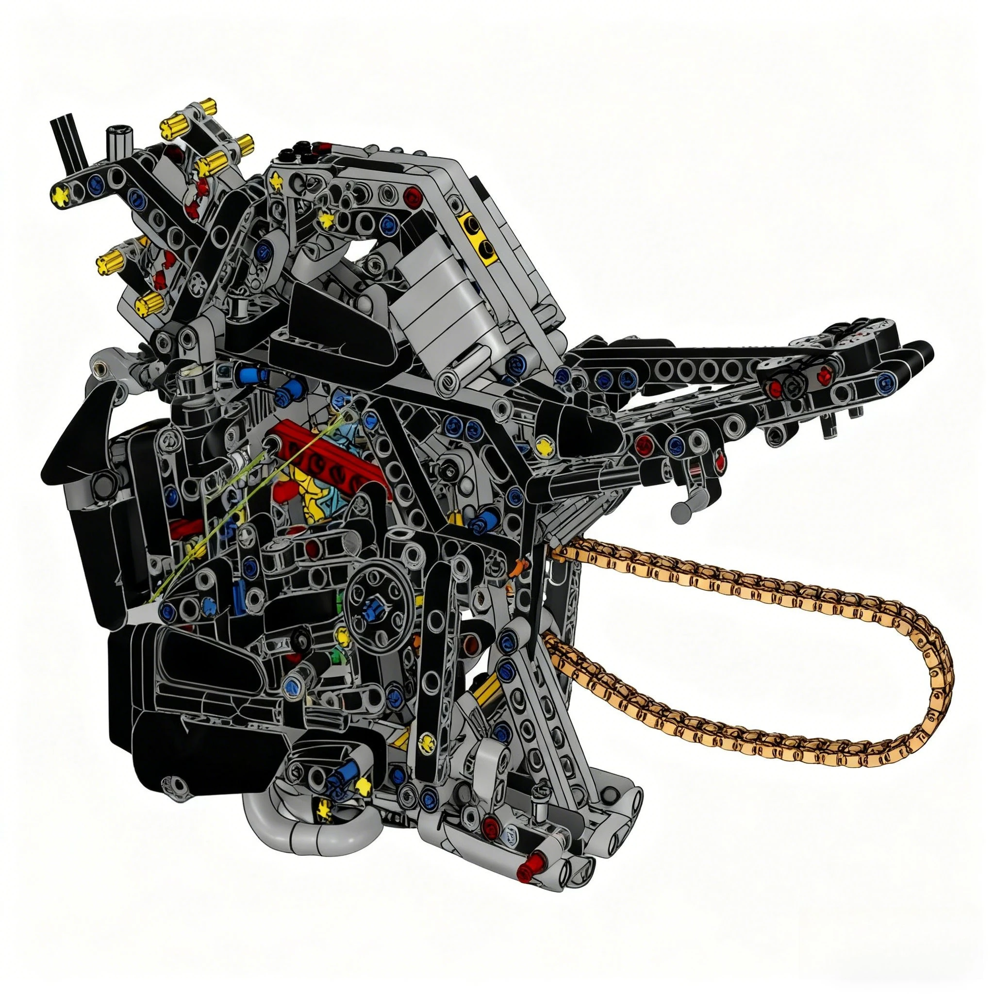 Lokomotiven Motorräder Modell 42159 Bausteine-Sets kompatibel mit Legoed-Partikeln, geeignet für Weihnachtsgeschenke 1478 Stück