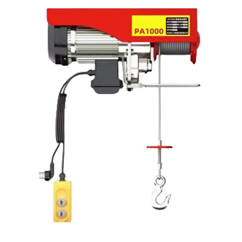 Mini Micro Wire Rope Electric Hoist 500kg-1000kg Wireless Remote Control New Condition for Retail Hotels & Restaurants Metal