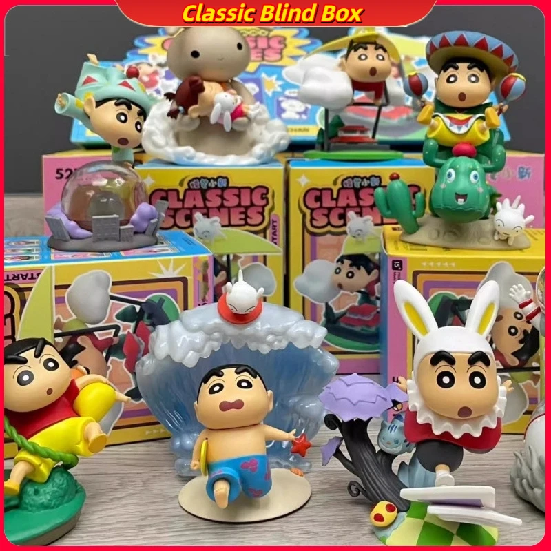 

Аниме карандаш Шин Чан слепая коробка креативный мультфильм классическая сцена серия слепая коробка кукла серия игрушек модель аниме периферийное украшение