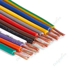 Cavo elettrico multicolore 14 16 18 20 22 AWG cavo elettronico flessibile a filo di rame in PVC unipolare per altoparlante luci dell'attrezzatura