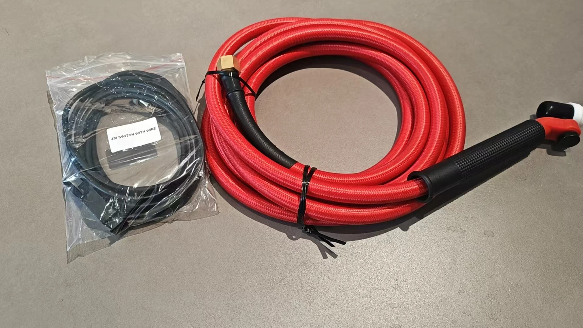 NR26 Flexible Super Soft Rubber on Braided Weave Overlay Power Cable M16*1.5 Connector with 2pin switch line