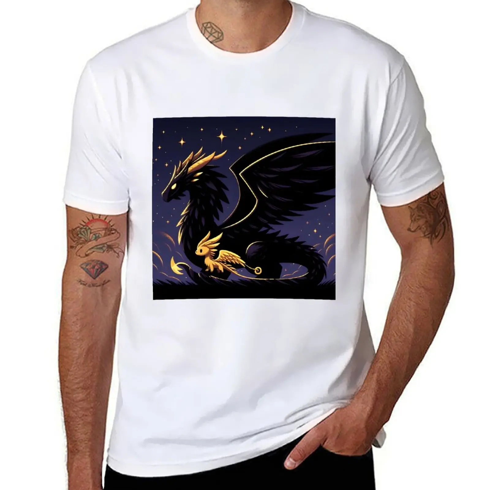 

Tairn and Andarna T-Shirt street wear anime clothes mens clothes