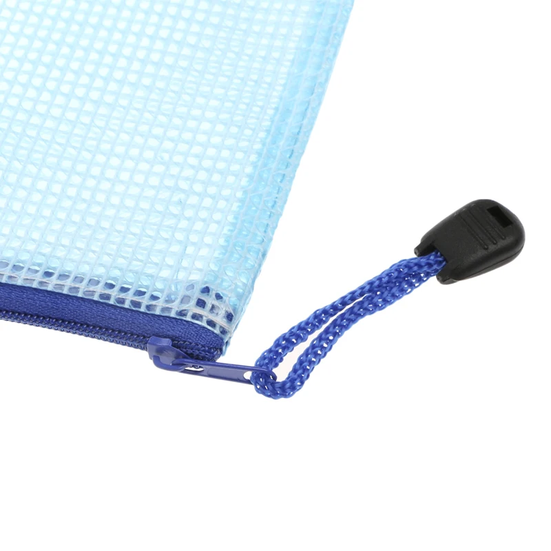 Waterproof Zipper Paper File Pencil Pen Case Bag File Document Makeup Bags 2pcs