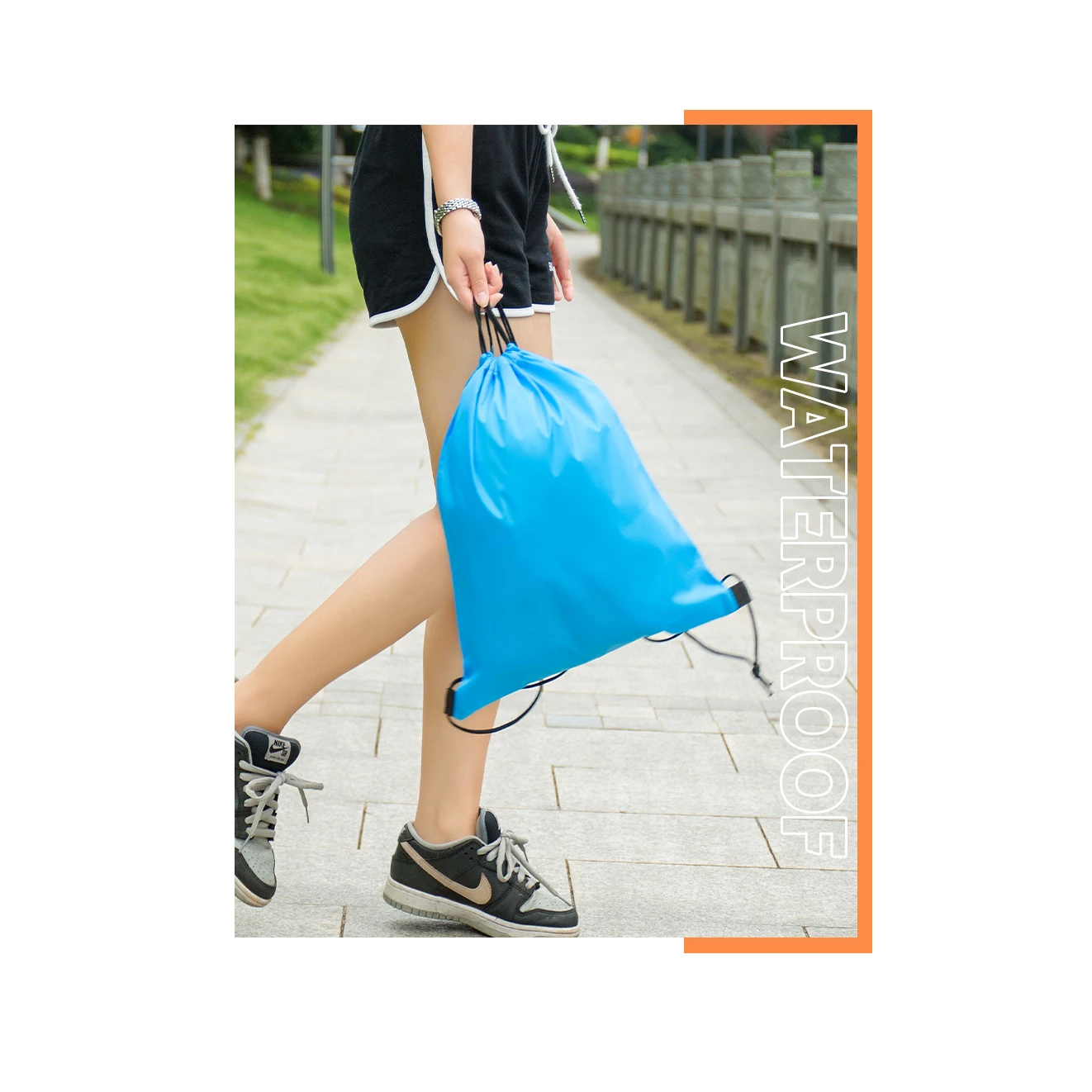 

1Pc Cotton Drawstring Backpack Gym Sacks,New Portable Dstring Storage Bag Simple Fre Sle for Women Cact Storage Bag