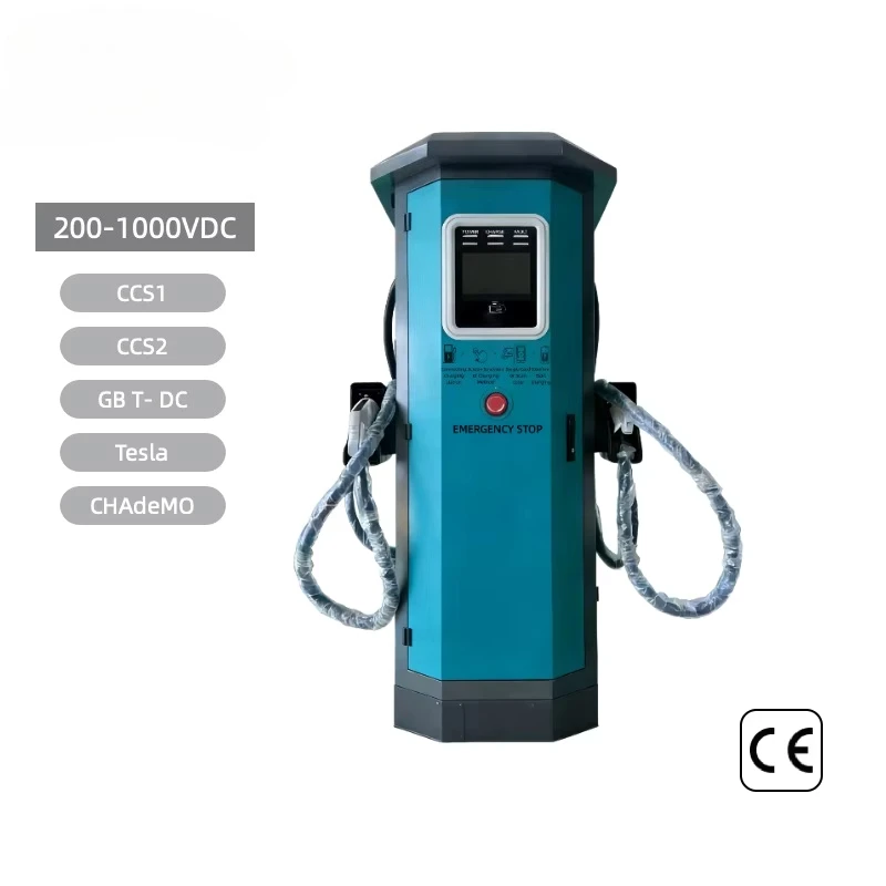160kW Level 3 DC Fast Charging Station, Dual Output EV Charger with RFID, 380V 3-Phase, OEM/ODM Supported for EV Infrastructure