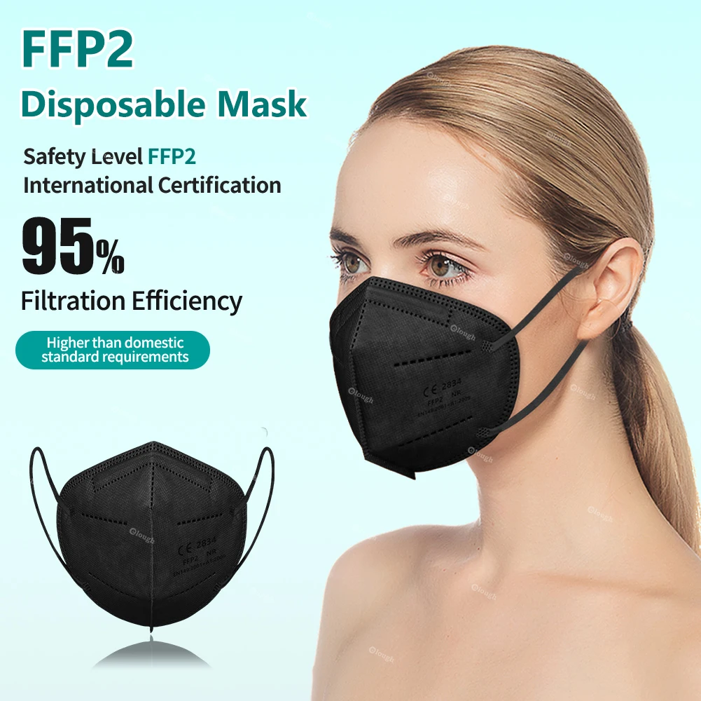 FFP2 Mask CE Mascarillas FPP2 Homologadas 5 Layer Adult Face Mask KN95 Certified Masque FFP 2 Cubrebocas FFP2mask KN 95 Mascara