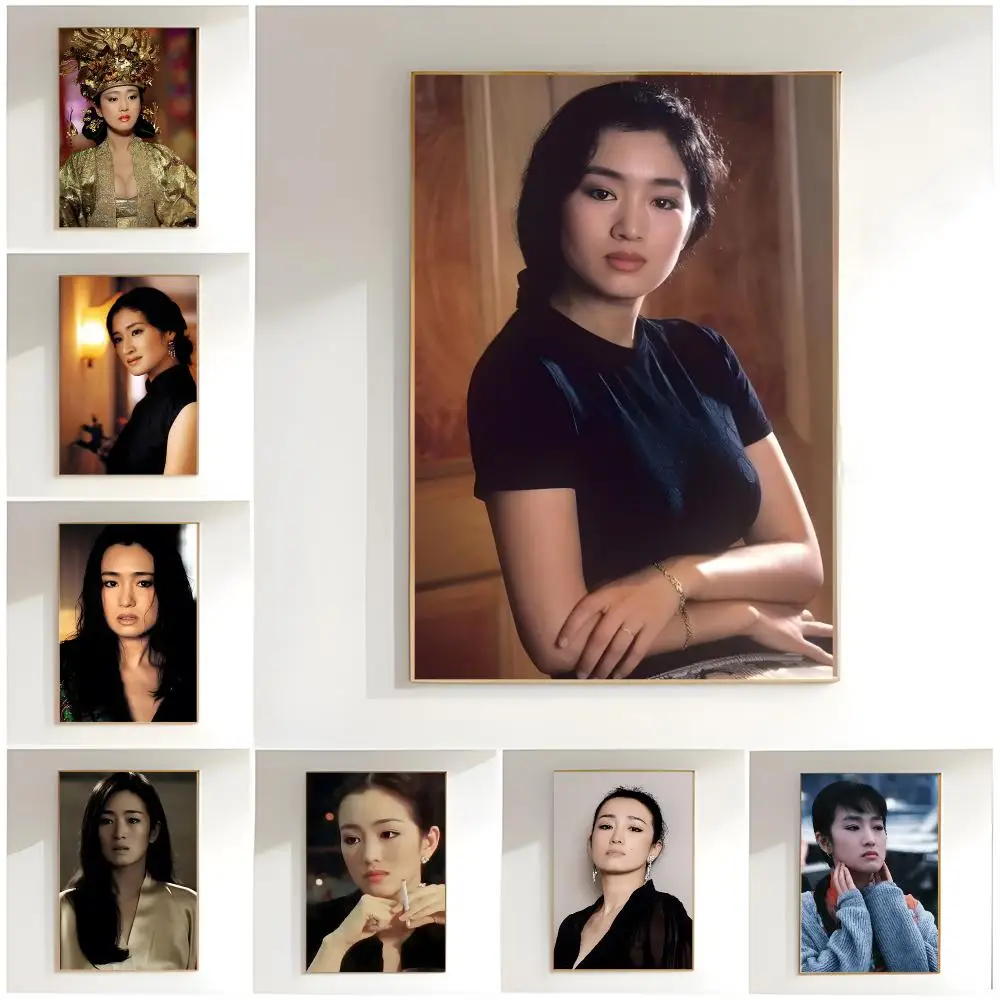 classic actress g-gong li Poster Classic Wall Art  Home Decor  Peel and Stick Unframed