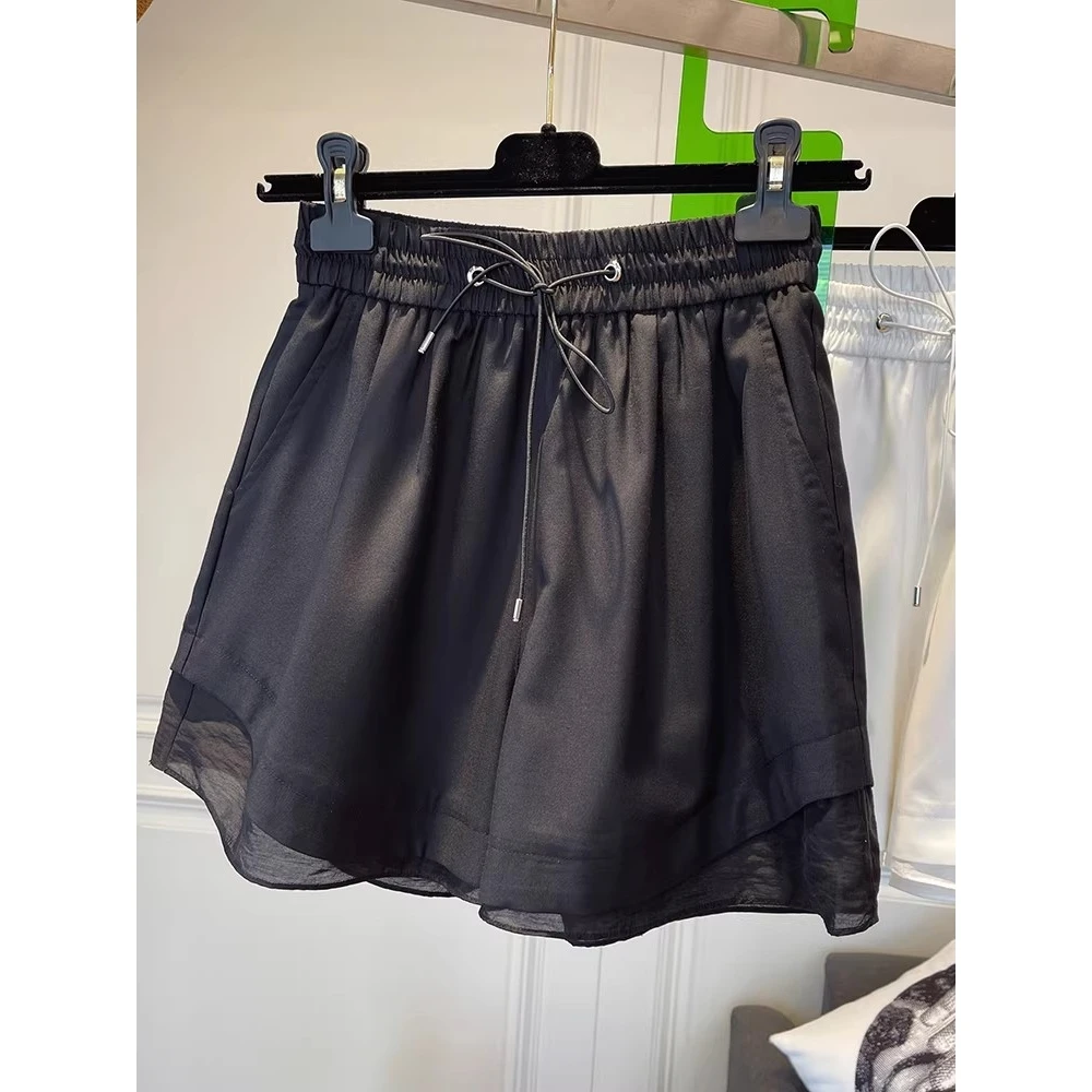 

High Waist Dstring orts Couple's New Sle Summer Loose Fit Women's Polyester Fiber Casual orts Tiejingeng Brand