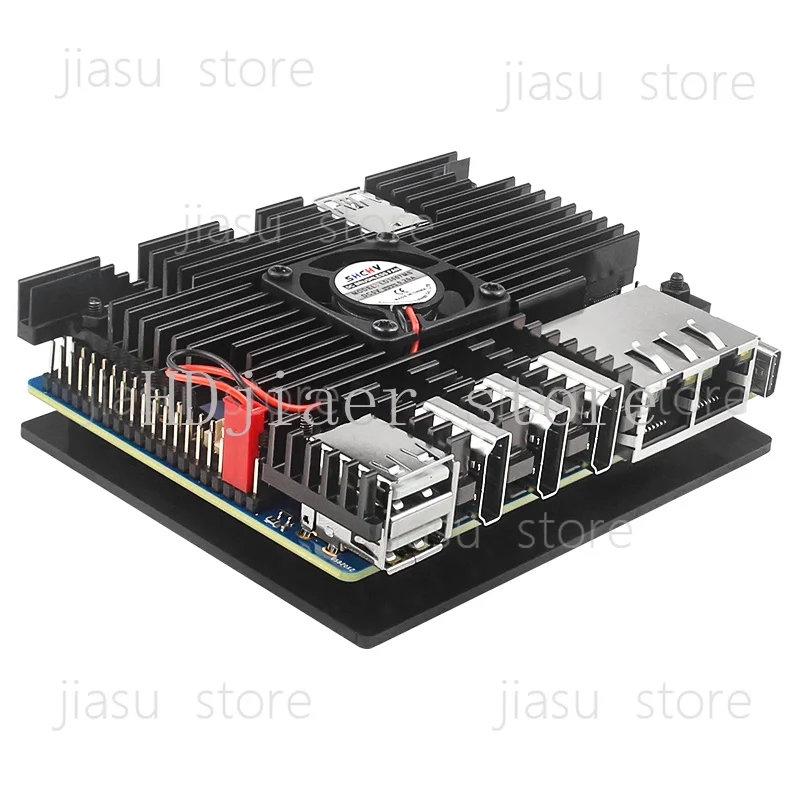 Orange pi 5PLUS development board aluminum alloy shell cooling fan protective shell sturdy