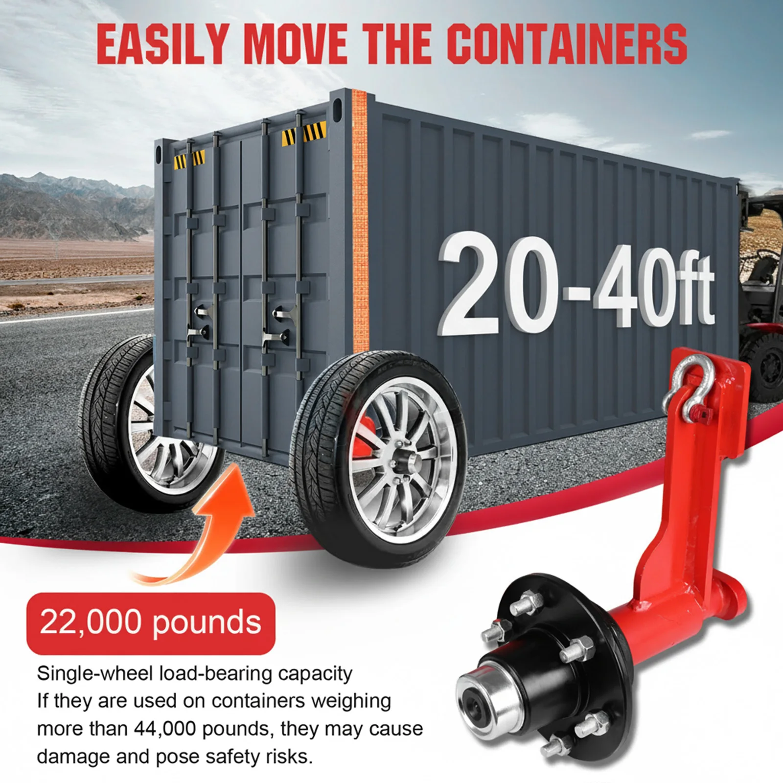 

2Pack Shipping Container Accessory with Ratchet Tie Heavy-Duty Ratchet Bundles 22000LBS Capacity for Move 20ft-40ft Containers