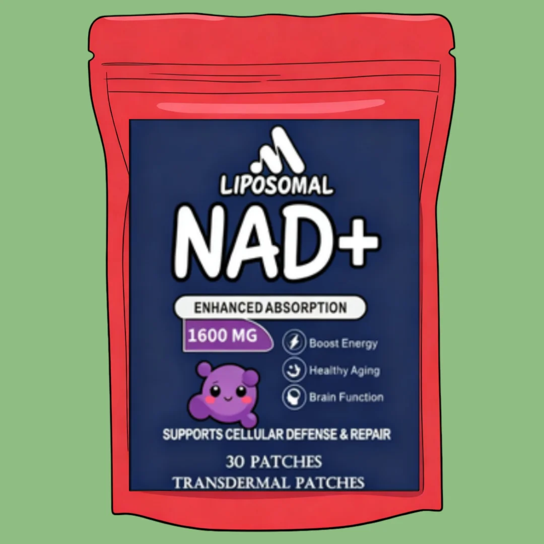 NAD+ Plus Transdermal Patches Boost Energy, Healthy Aging, Brain Function 30 Patches