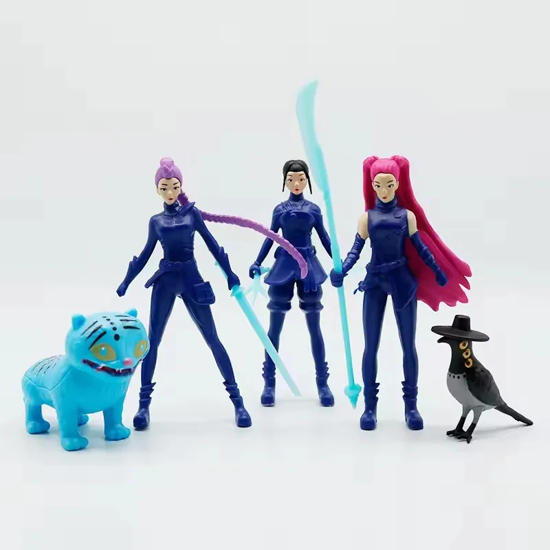 Película de Anime K-POP caza de brujas Super Idol Rumi Mira Zoey Demon Hunter Mini estatuilla PVC modelo regalo de cumpleaños caja ciega