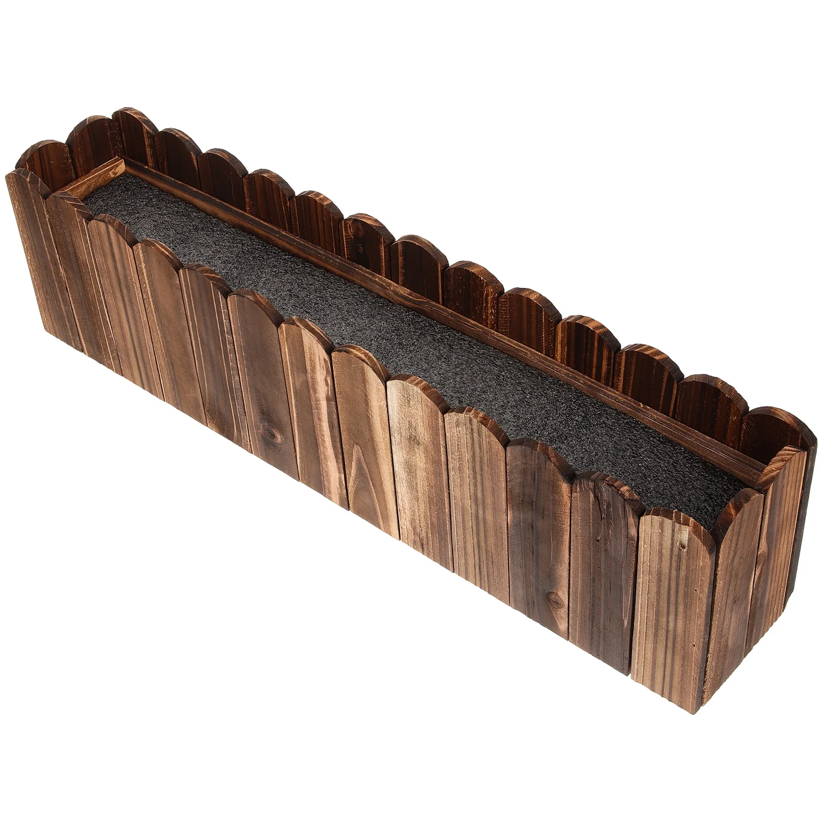 

Anticorrosive Wood Flower Pot 50x9x13cm Lightweight Durable Planter Box for Balcony Garden Decoration Fake Flowers Indoor