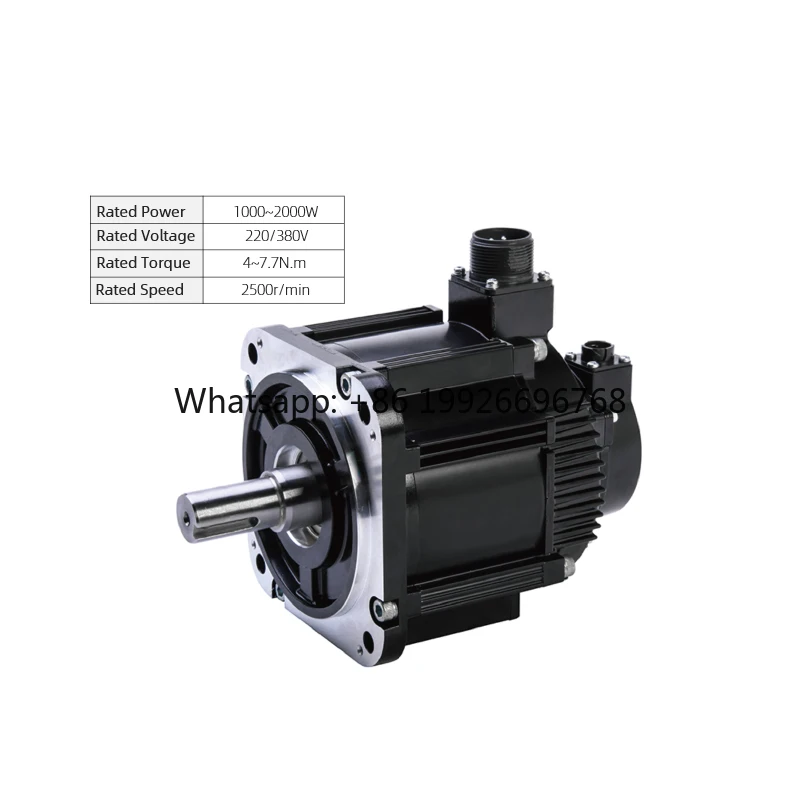 PrimoPal 130mm AC Servo Motor 220V/380V High Torque Industrial Grade Servo Motor 1KW-3.8KW for CNC Router & Automation