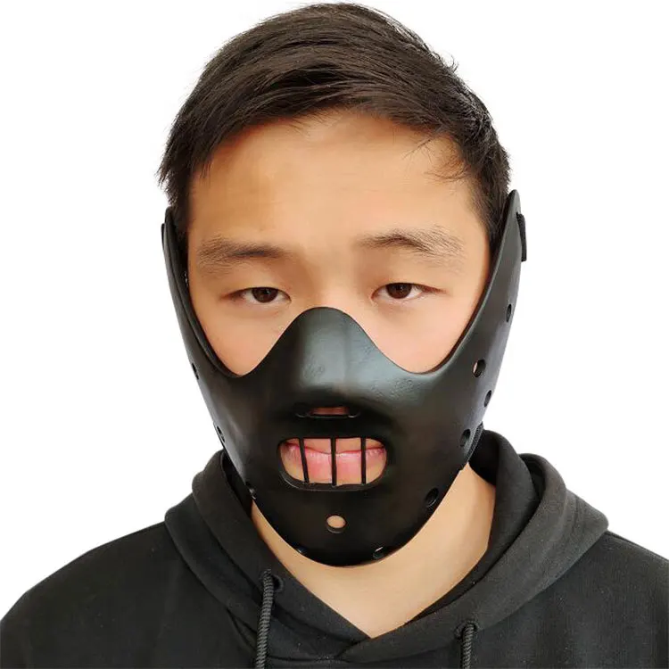 Hannibal Masks Horror Hannibal Scary Resin Lecter The Silence of The Lambs Masquerade Cosplay Party Halloween Mask 3 Colors