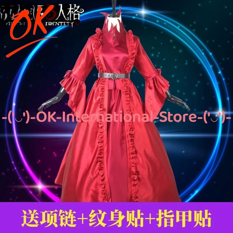 

Identity V Bloody Lady Мэри Эли Супервайзер Косплей Костюм Платье Аниме Игровой Персонаж Наряд Хэллоуин Карнавальная Вечеринка Униформа