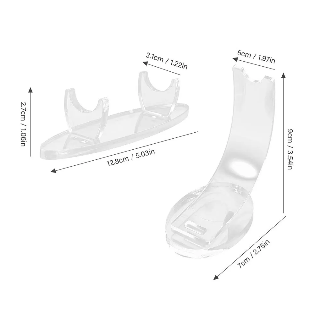 4Pcs Acrylic Makeup Brush Display Stand Pen Organizer Rack for Desk Storage Holder Brush Pen Stand Compact Countertop