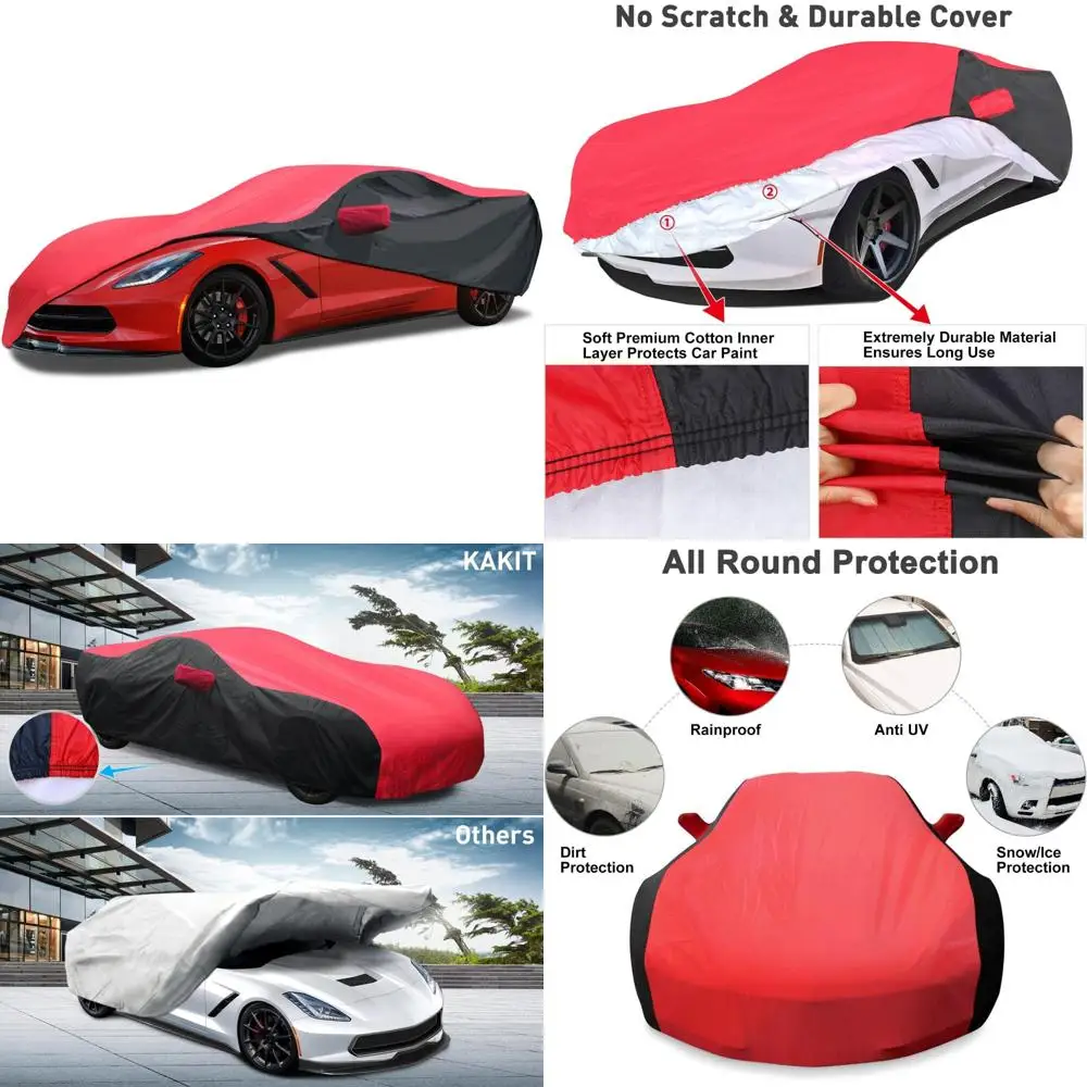 

Custom UV-Resistant Fade-Proof Car Cover for 2014-2019 C7 Stingray, Suitable for Indoor and Outdoor Use, Waterproof Protection f