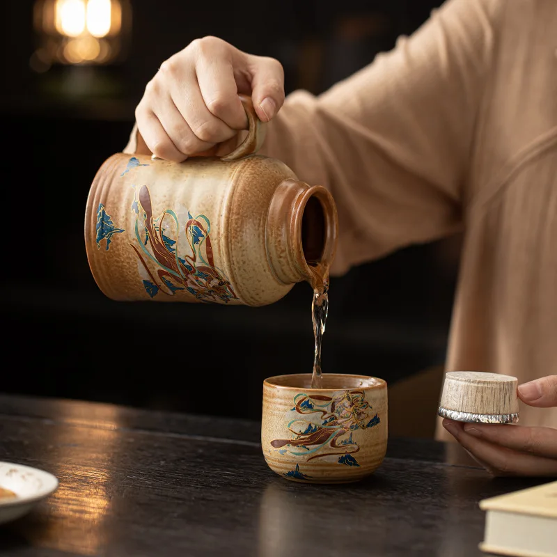 Dunhuang Small Insulation Pot Office Household Stuffy Teapot Small Capacity Teapot Kung Fu Tea Utensils Thermos Tea Kettle