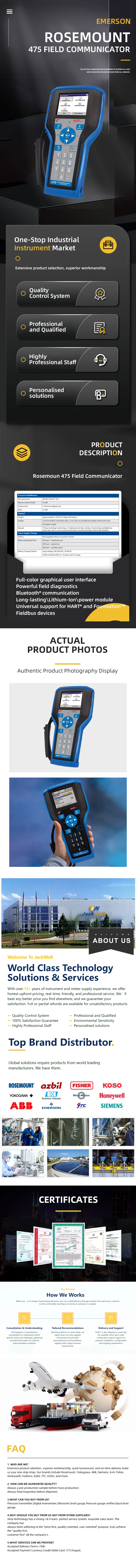 Qualitätsverkauf des Emerson AMS Trexs Digital Device Communicator für FIELDBUS ValveLink-Diagnose