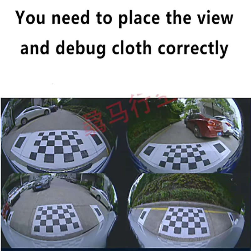 Kain kalibrasi penyelesaian otomatis untuk mobil 360 ° kain debug sistem gambar panorama 2D 3D kain kalibrasi koreksi