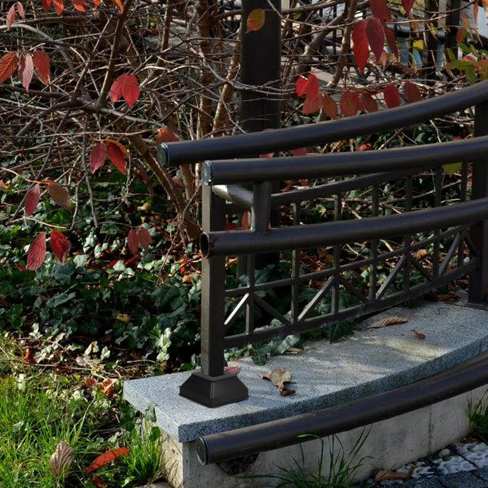 8個入り プラスチック製手すり足カバー 4インチベースキャップ デッキ手すりフェンスポスト用 耐久性のある屋外エンドキャップトリムブラケットハードウェア